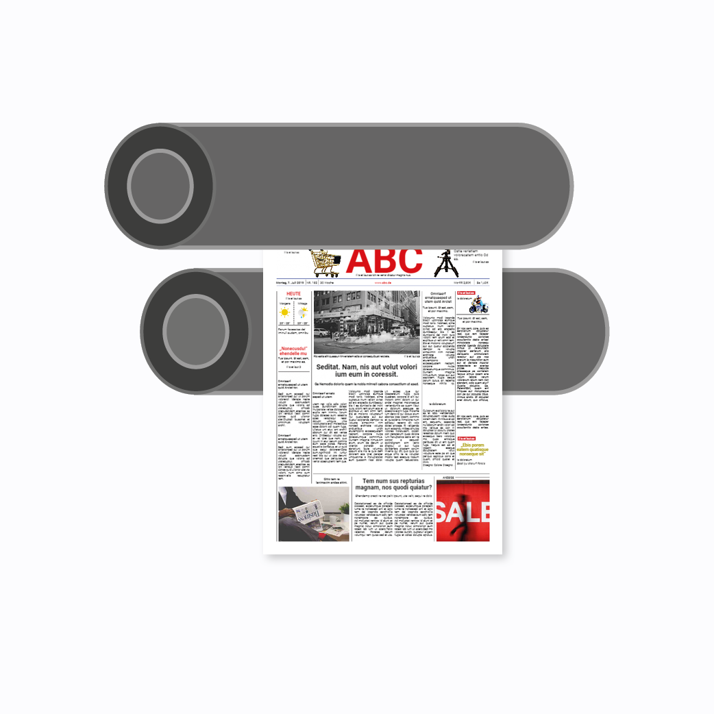 Zeitung professionell drucken lassen